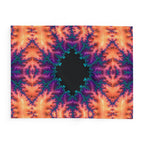 Fractal Marsh Fleece Blanket