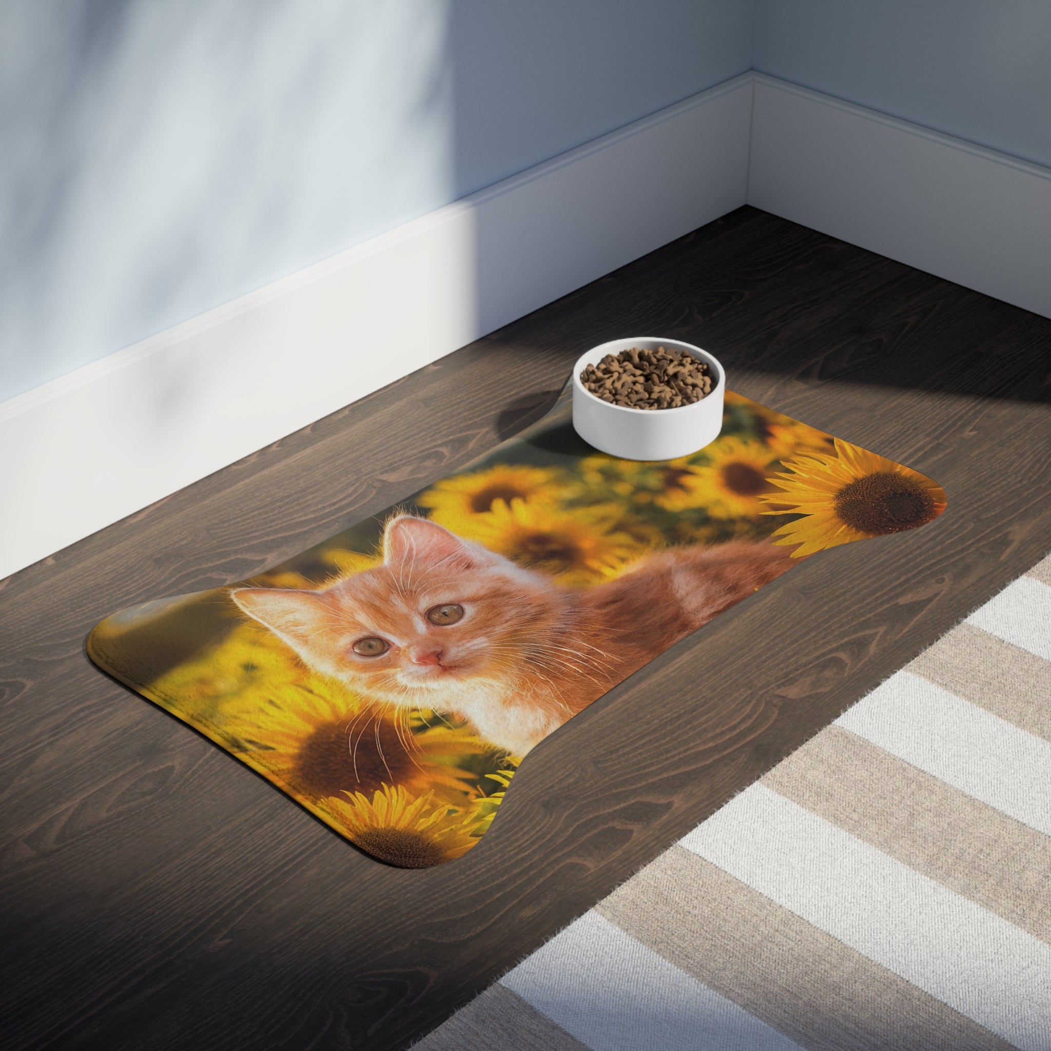 Orange Kitten Feeding Mat