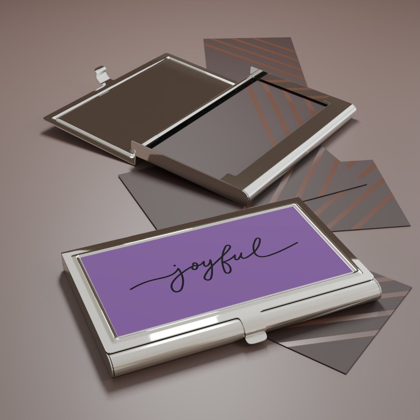 Joyful - Purple Card Holder