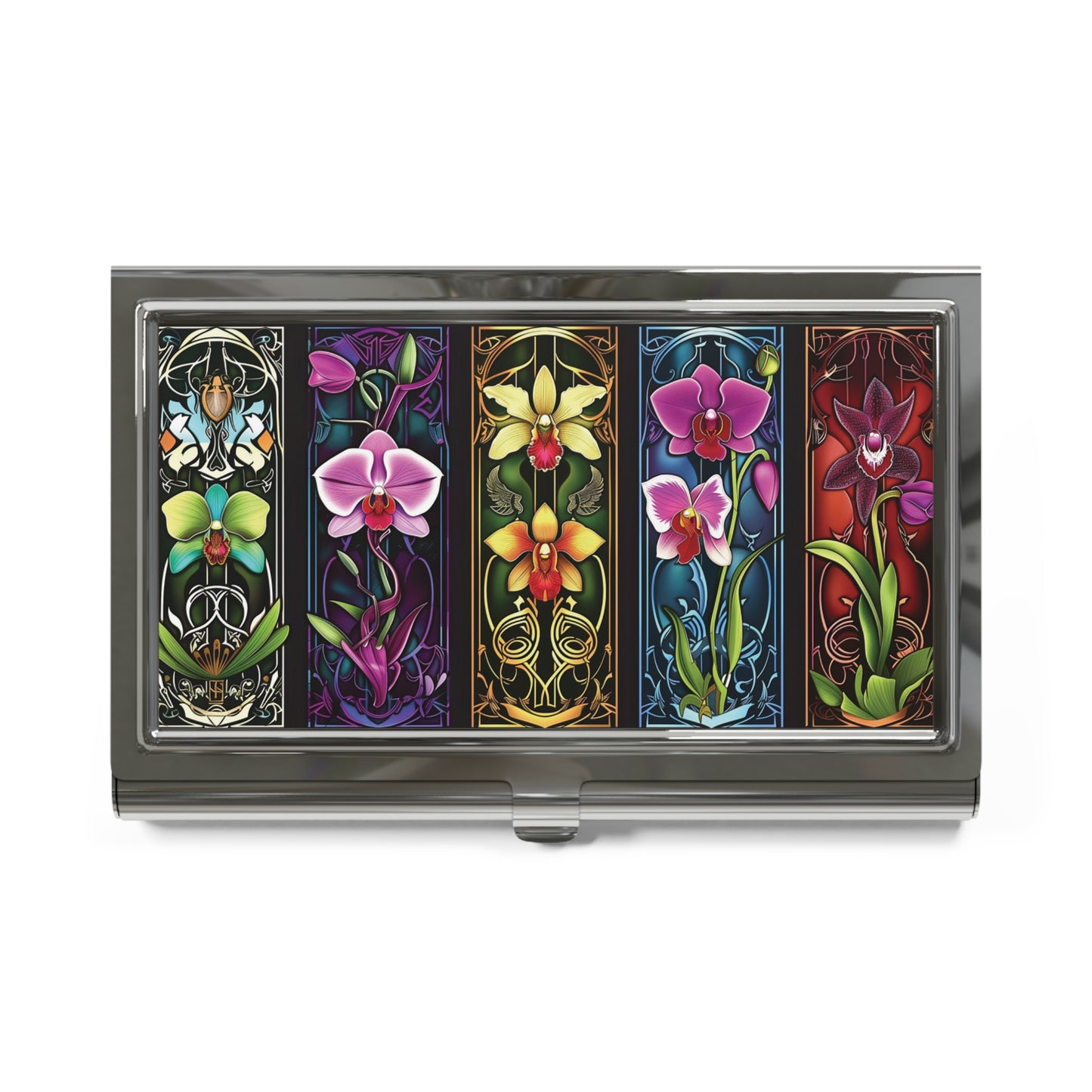 Orchid Nouveau Card Holder