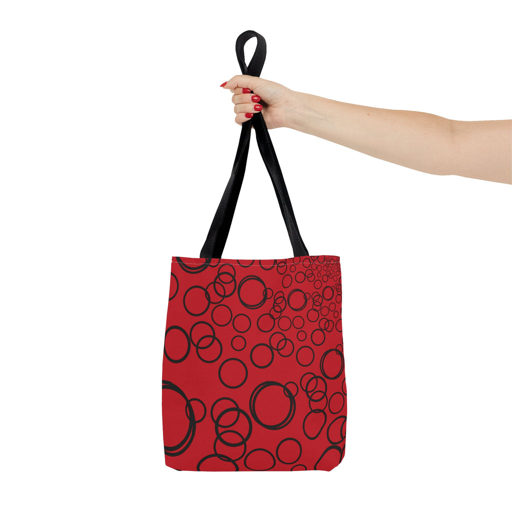 Bubbles on Red Tote