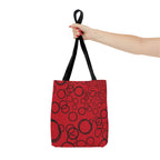 Bubbles on Red Tote