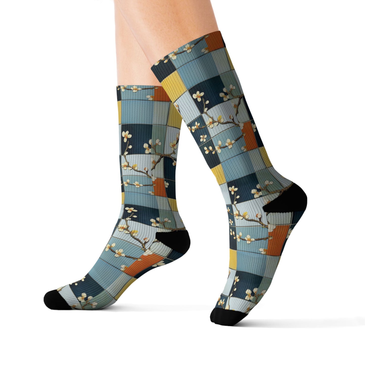 Midcentury Cherry Blossoms Socks