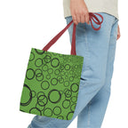 Bubbles on Green Tote