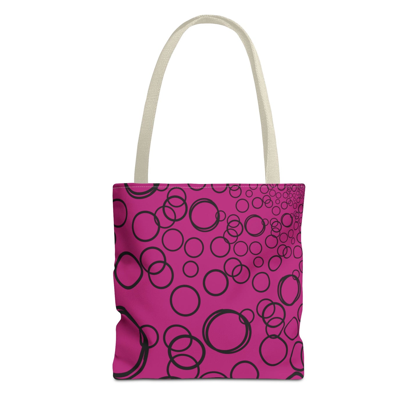 Chromatic Circles – Fuchsia Tote