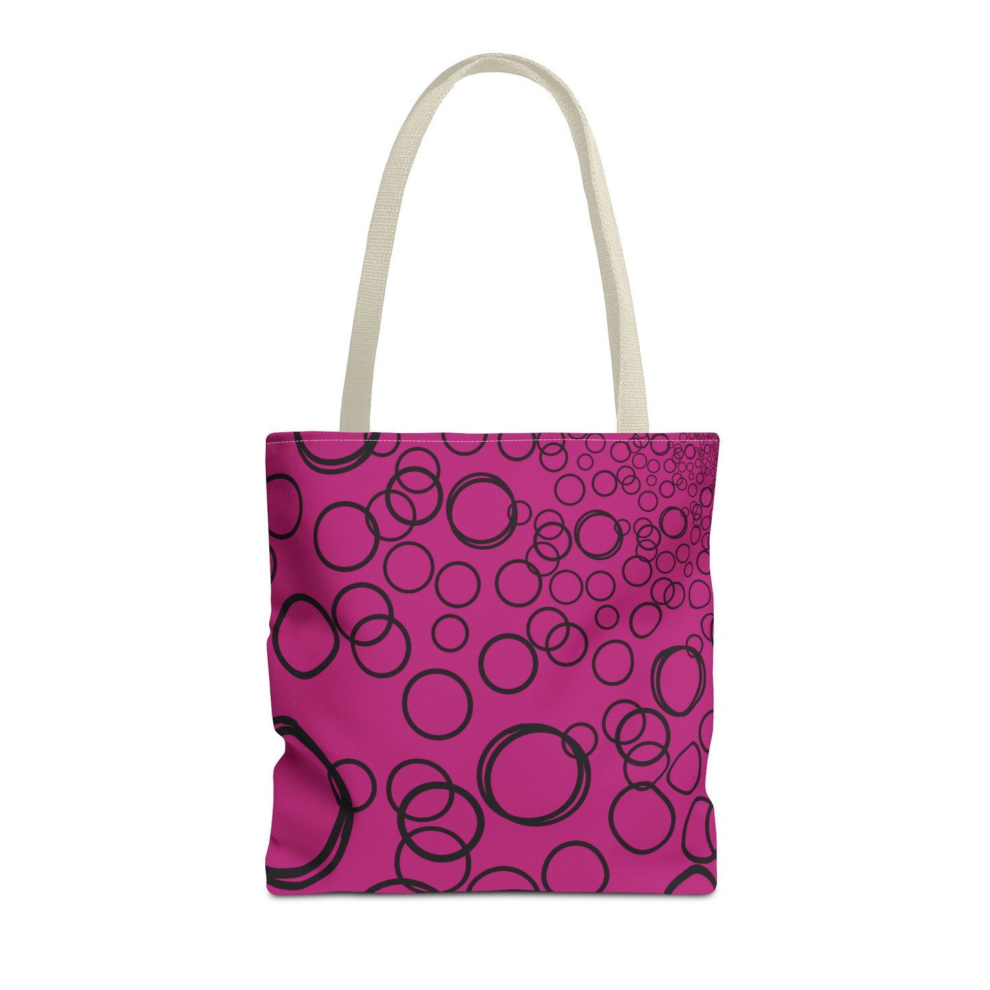 Chromatic Circles – Fuchsia Tote