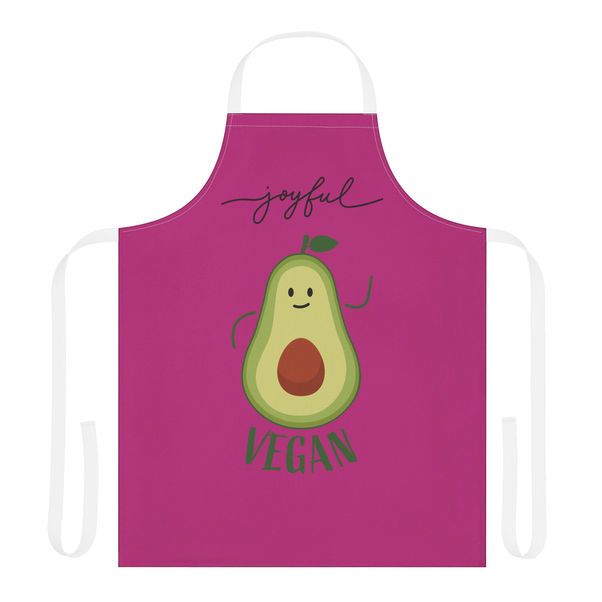 Joyful Vegan Apron – Pink