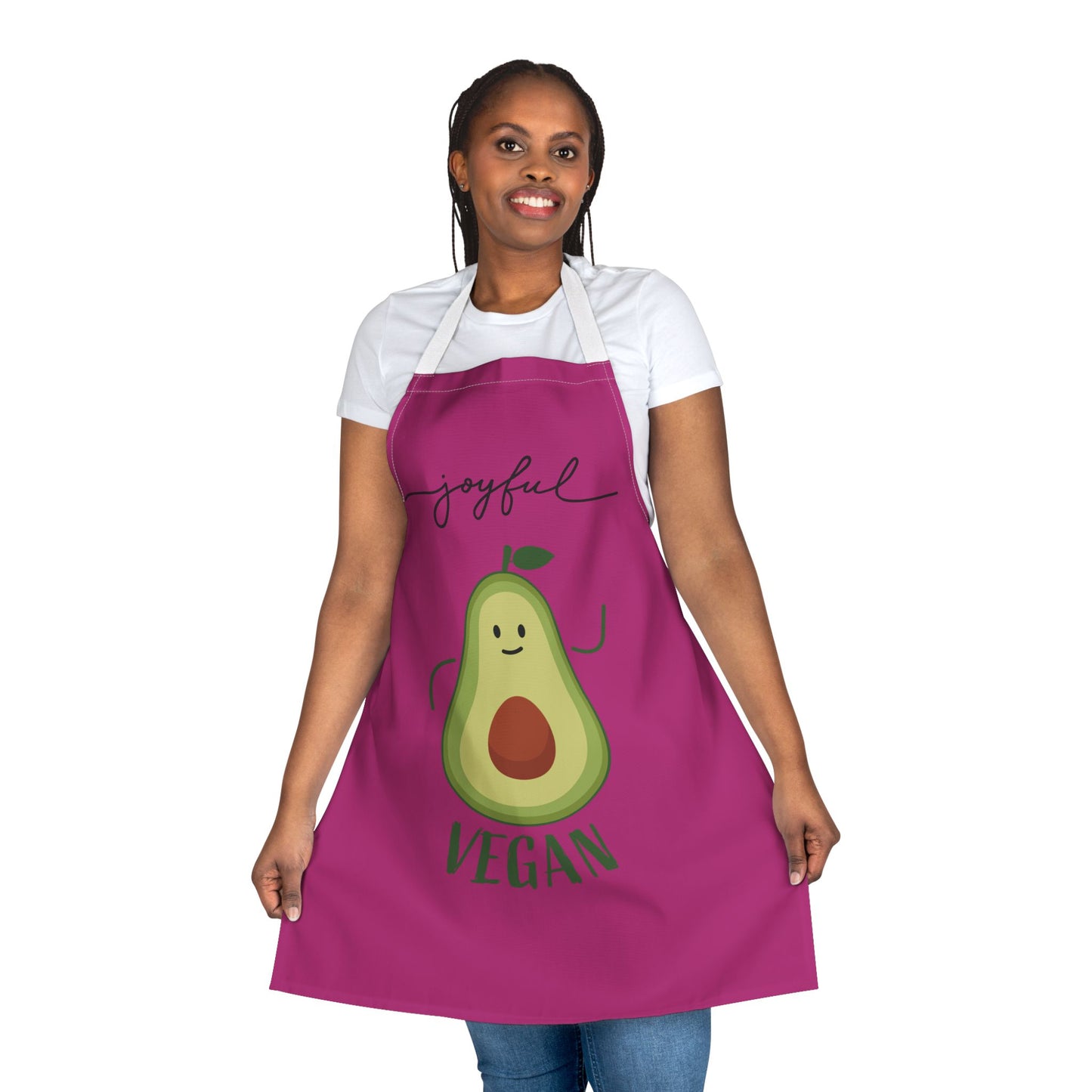 Joyful Vegan Apron – Pink