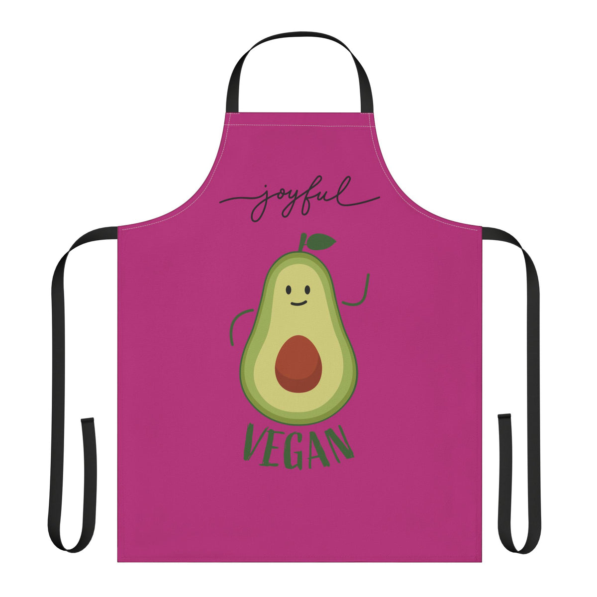 Joyful Vegan Apron – Pink