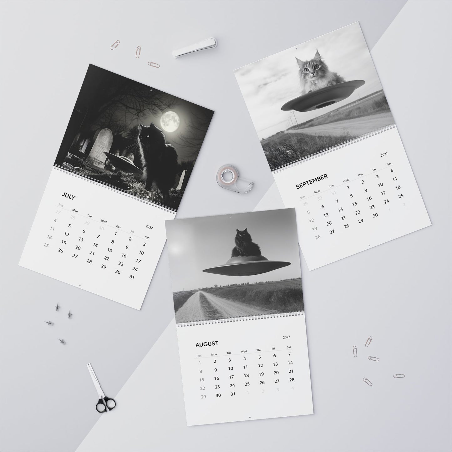 Cosmic Cat Snatchers: A Feline Adventure — 2027 Calendar