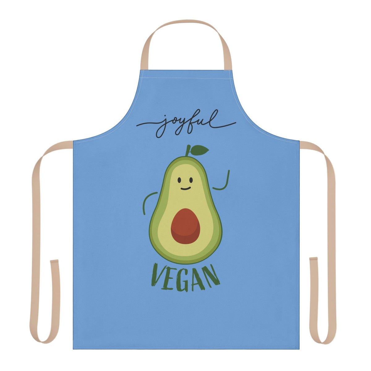 Joyful Vegan Apron – Blue