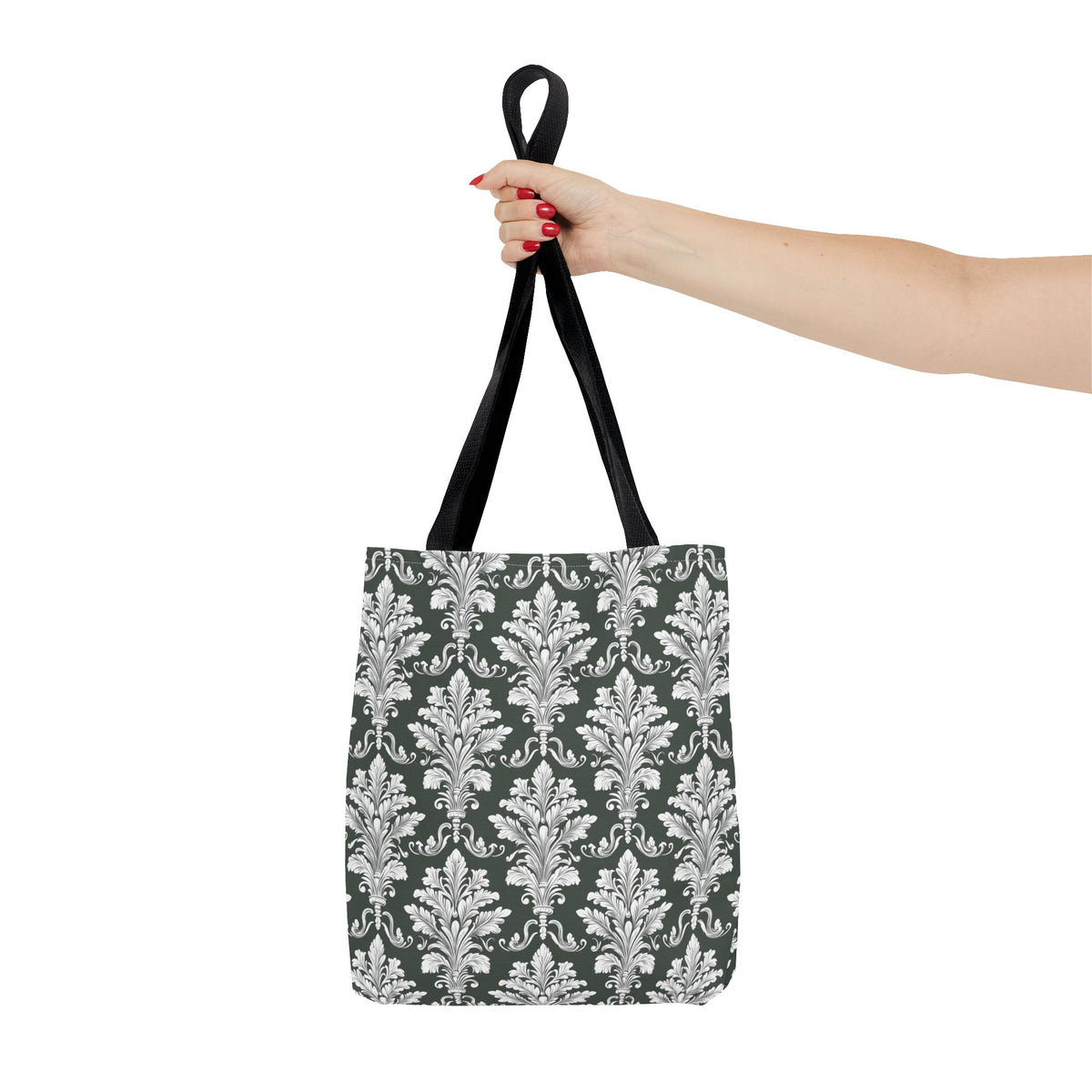 Silverleaf Damask Tote