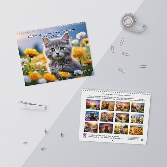 Kittens in Bloom — A Garden Year 2027 Calendar
