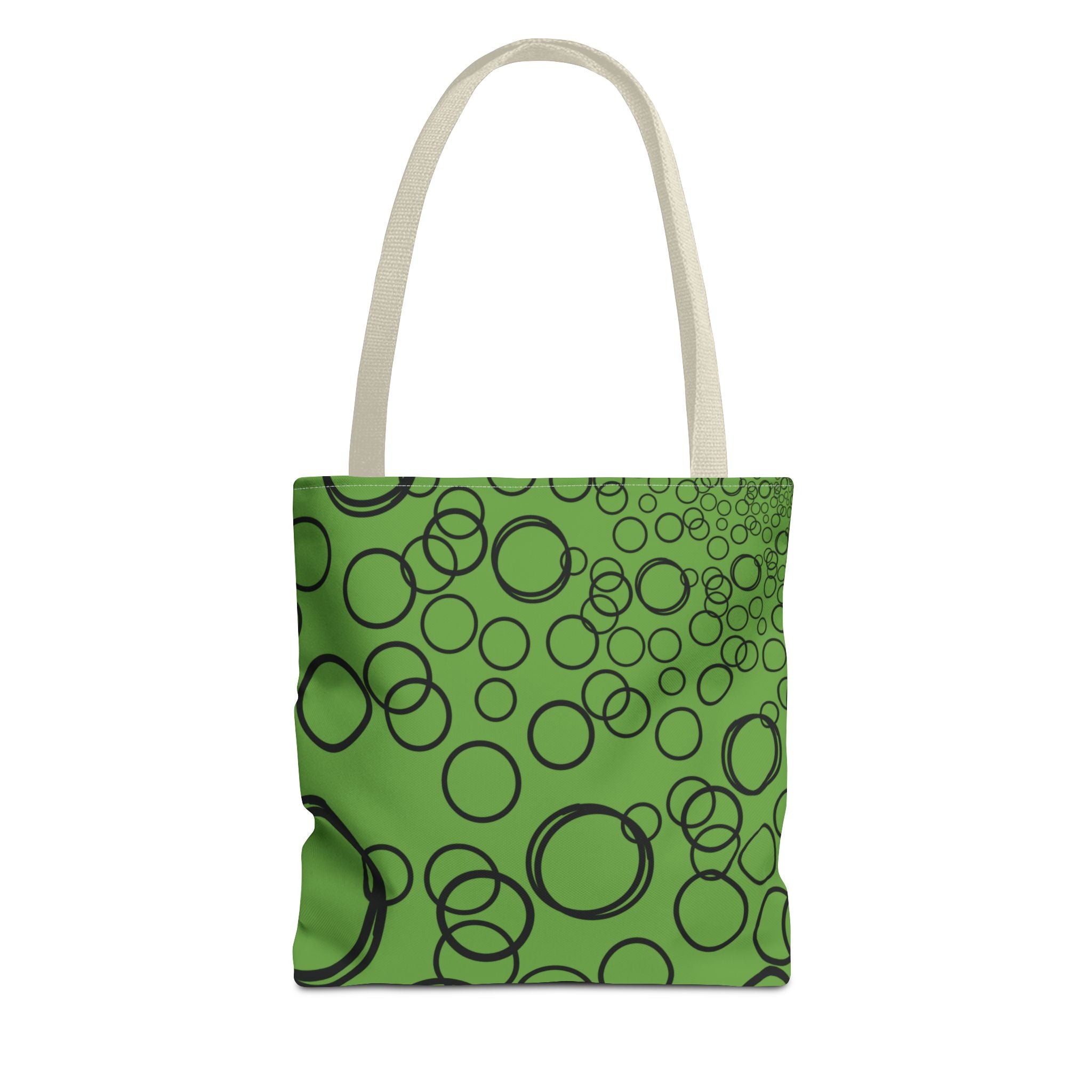 Bubbles on Green Tote