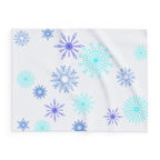 Let it Snow on White Fleece Blanket