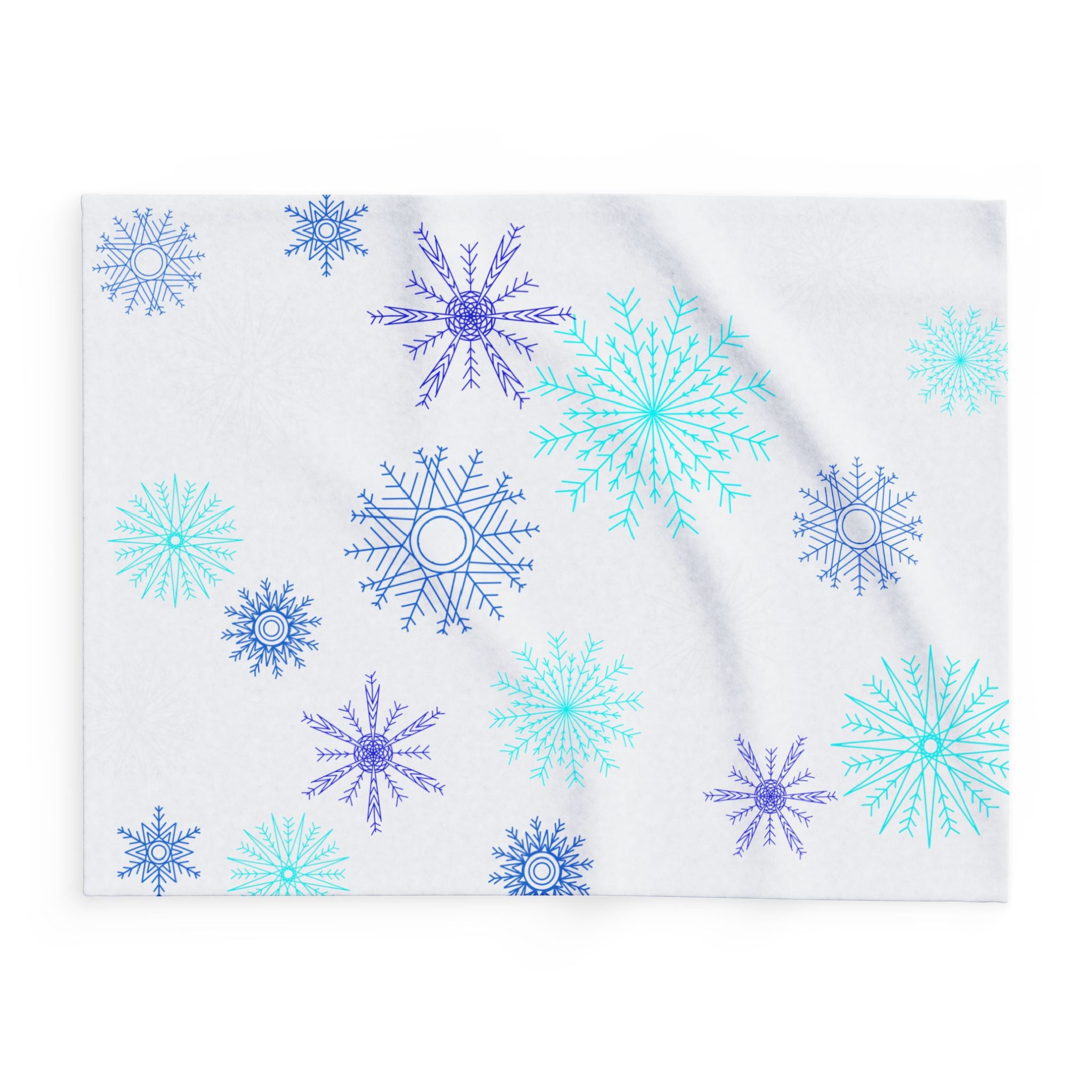 Let it Snow on White Fleece Blanket