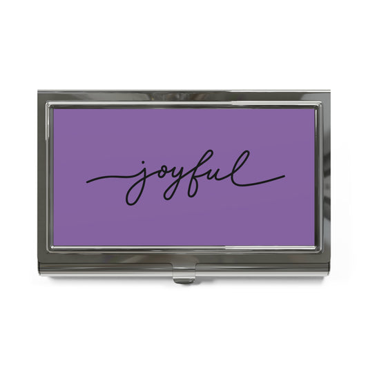 Joyful - Purple Card Holder