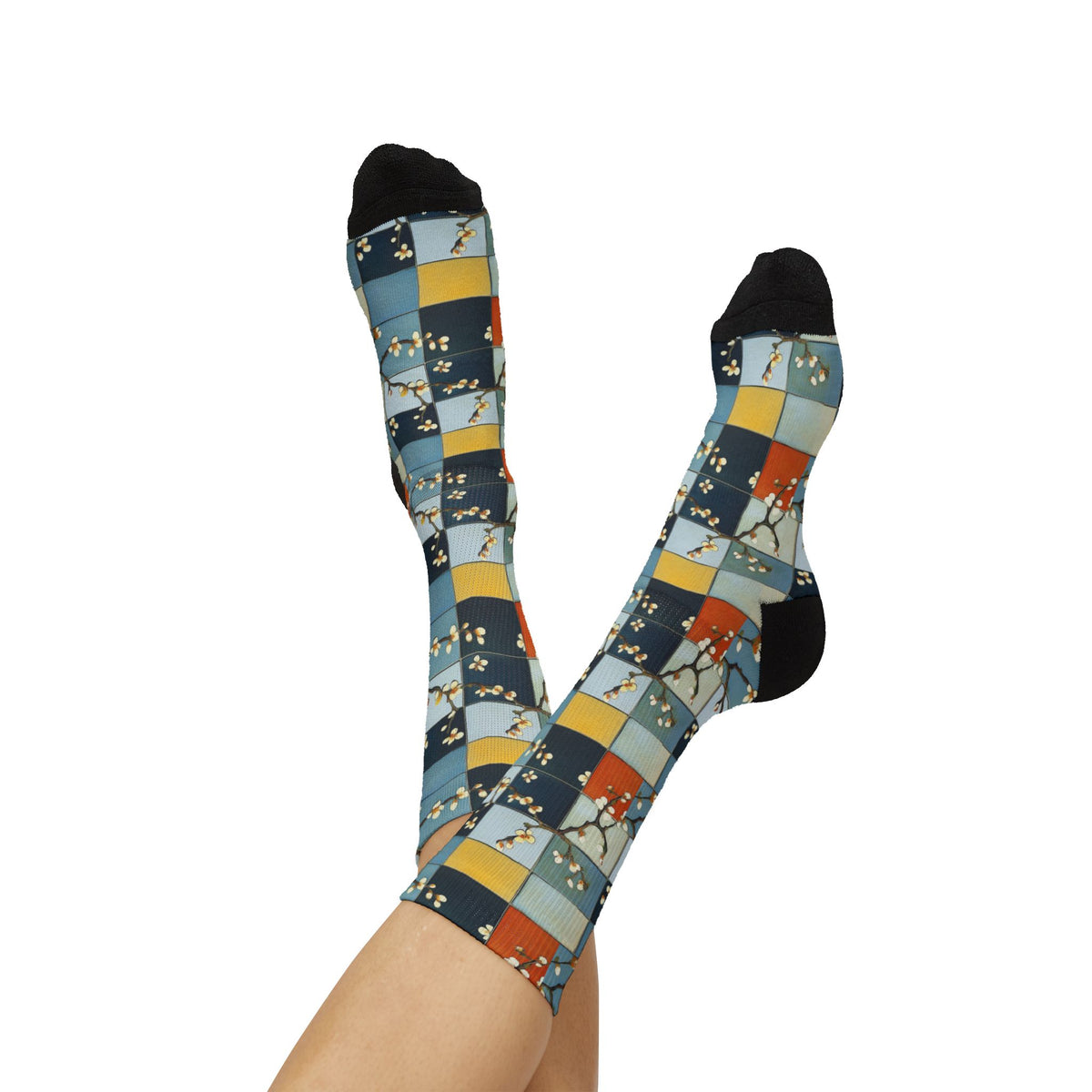 Midcentury Cherry Blossoms Socks