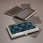Let it Snow on Black Card Holder