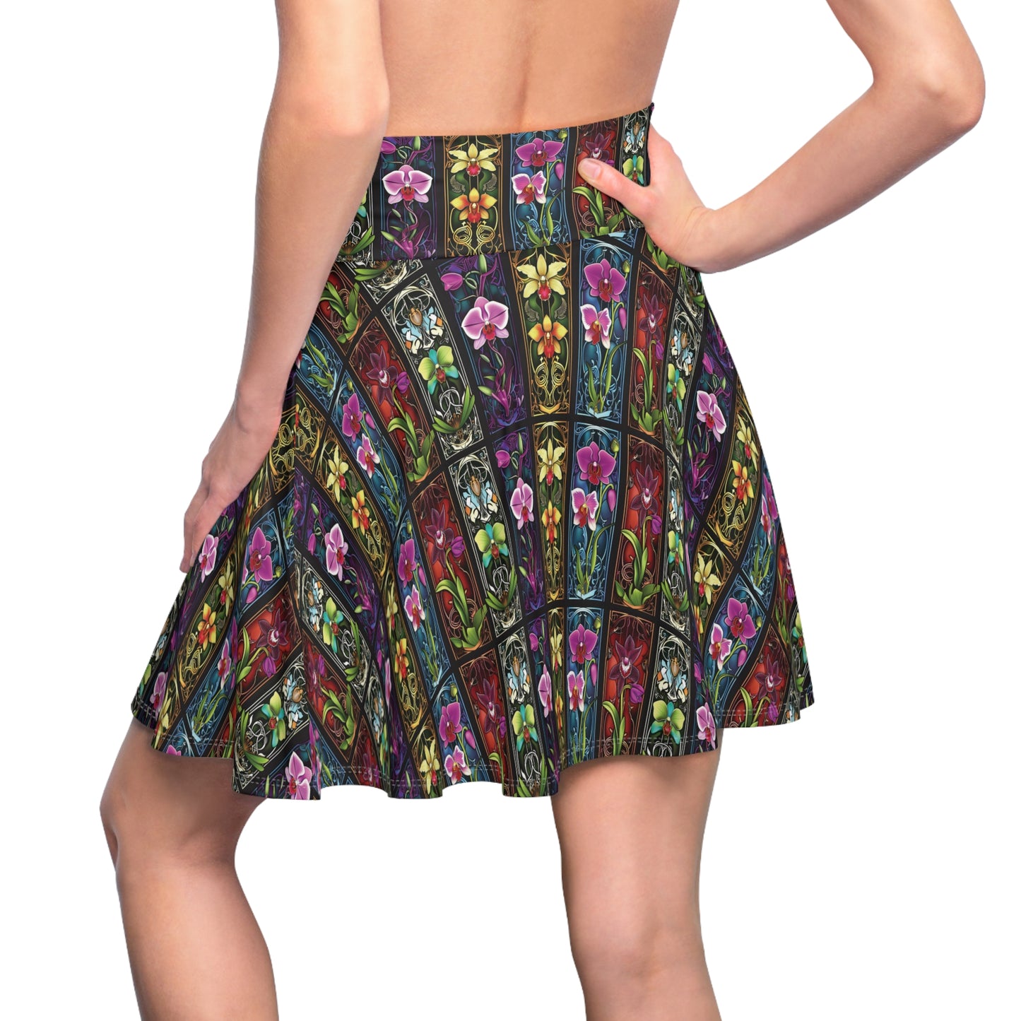Orchid Nouveau Flared Skirt