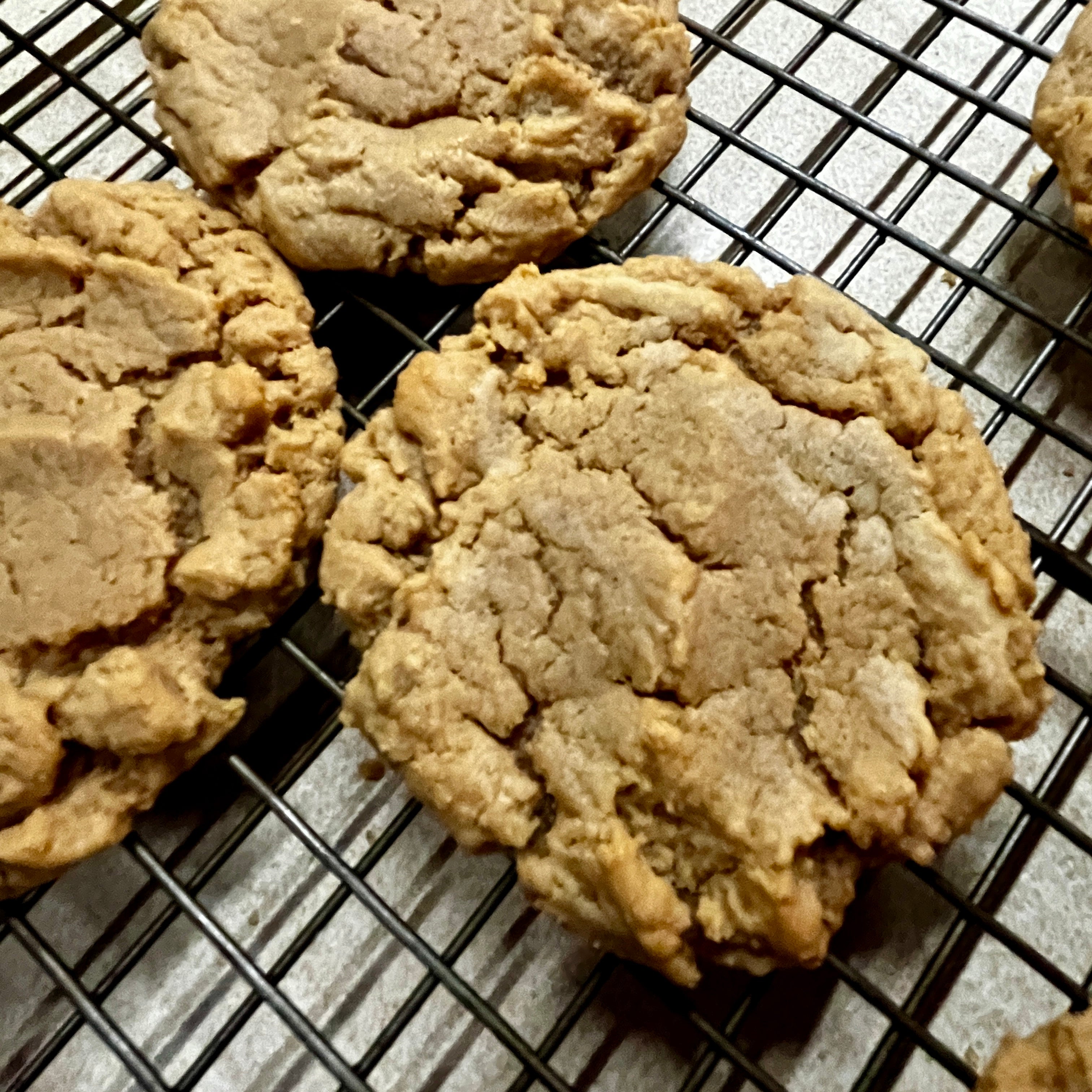 Cookies on a cooling rack